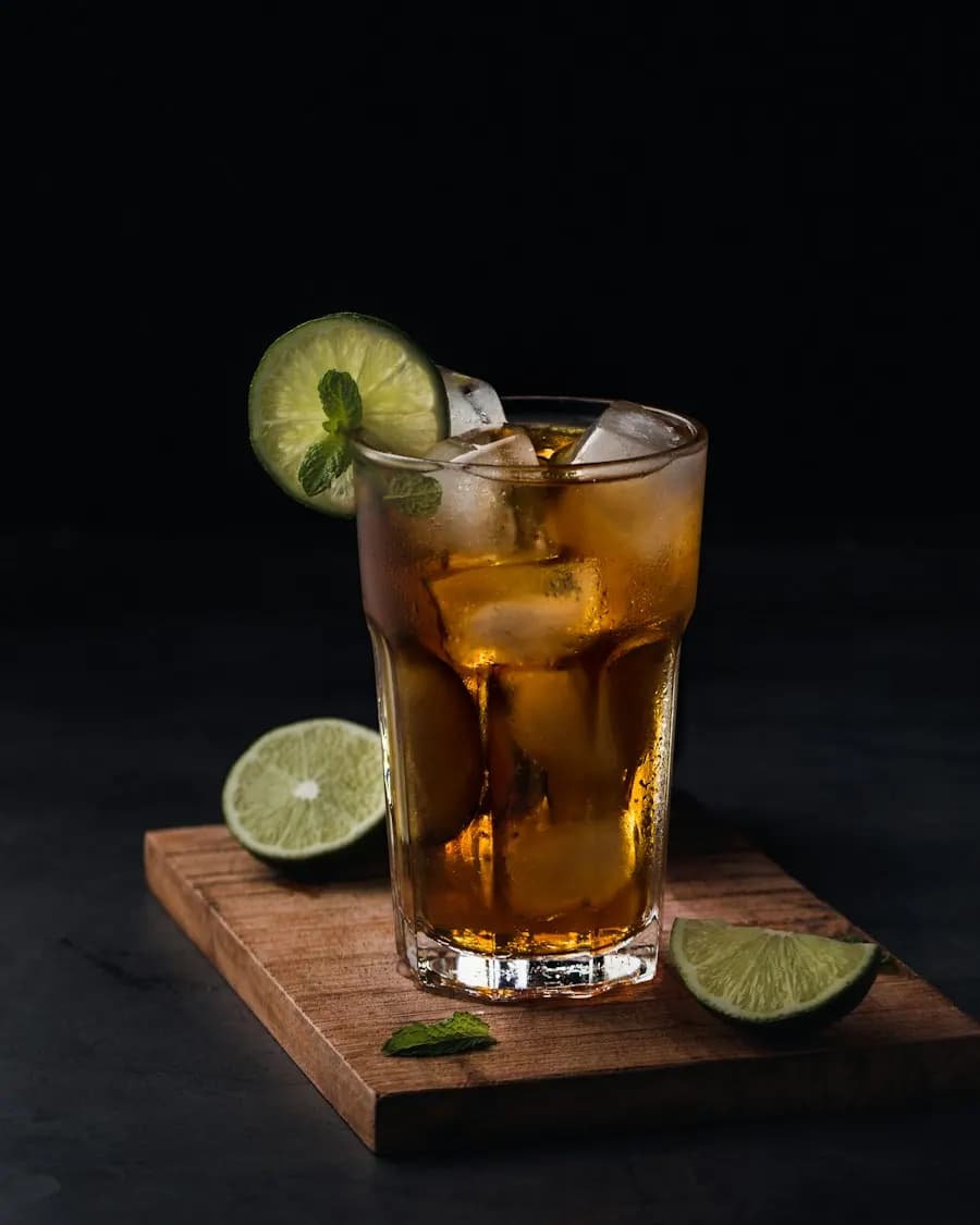 Ice Tea — verre de thé glacé au citron
